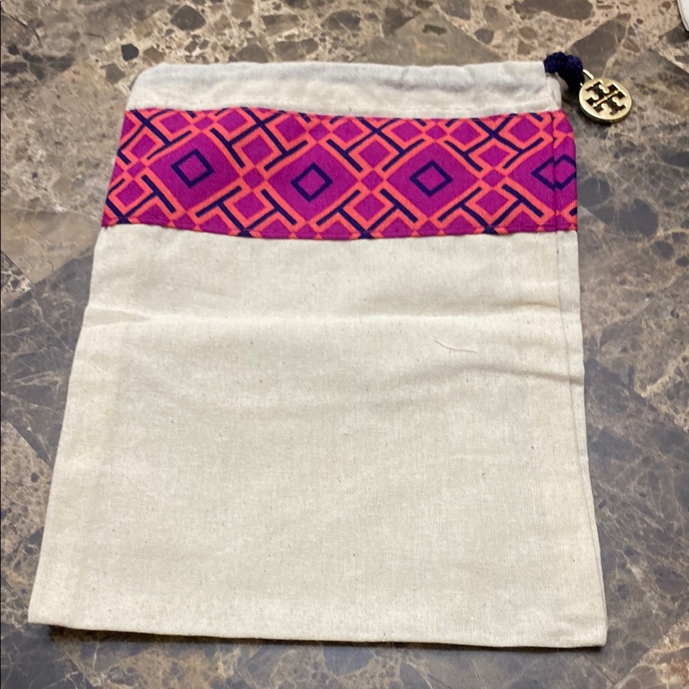 Pink and Cream Geometric Pattern Dust Bag for the Minnie Flats